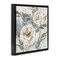Stupell Industries Two Country Blossoms Floater Framed Canvas Wall Art Design by Nina Blue